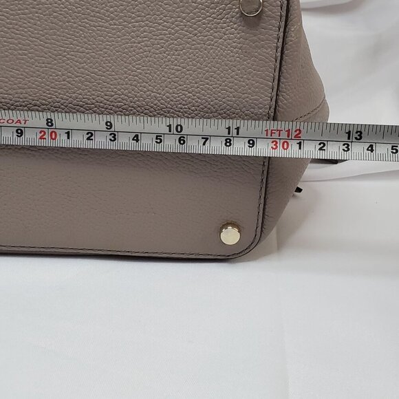 Kate Spade New York Taupe Evangelie Larchmont Satchel Leather Crossbody/Handbag - Picture 7 of 16